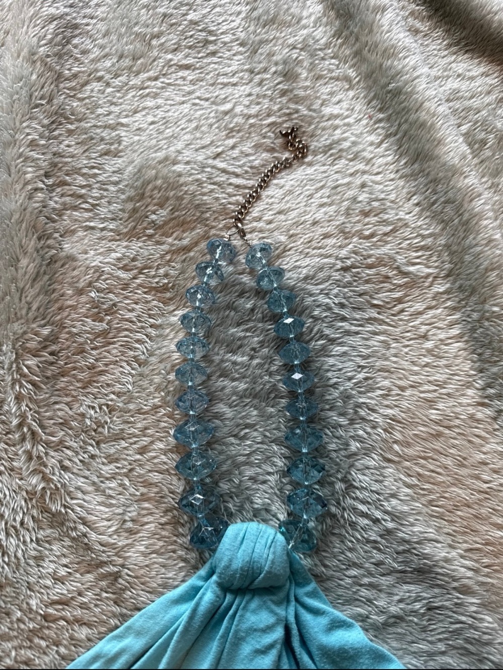 Sky Halter Sleeveless Aqua Blue Summer Dress - Picture 2 of 6